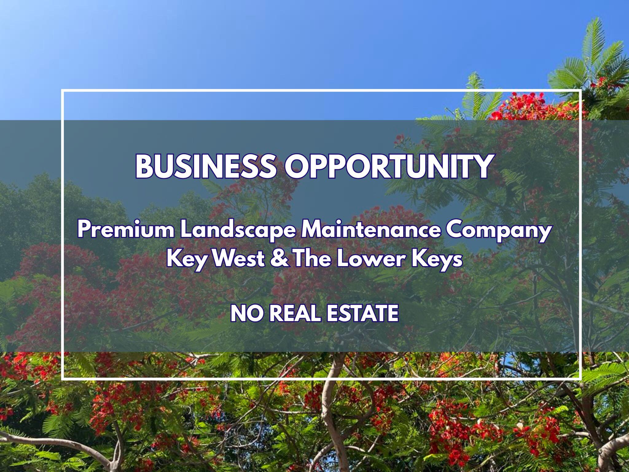 1 Landscape Maintenance Co,NO RE