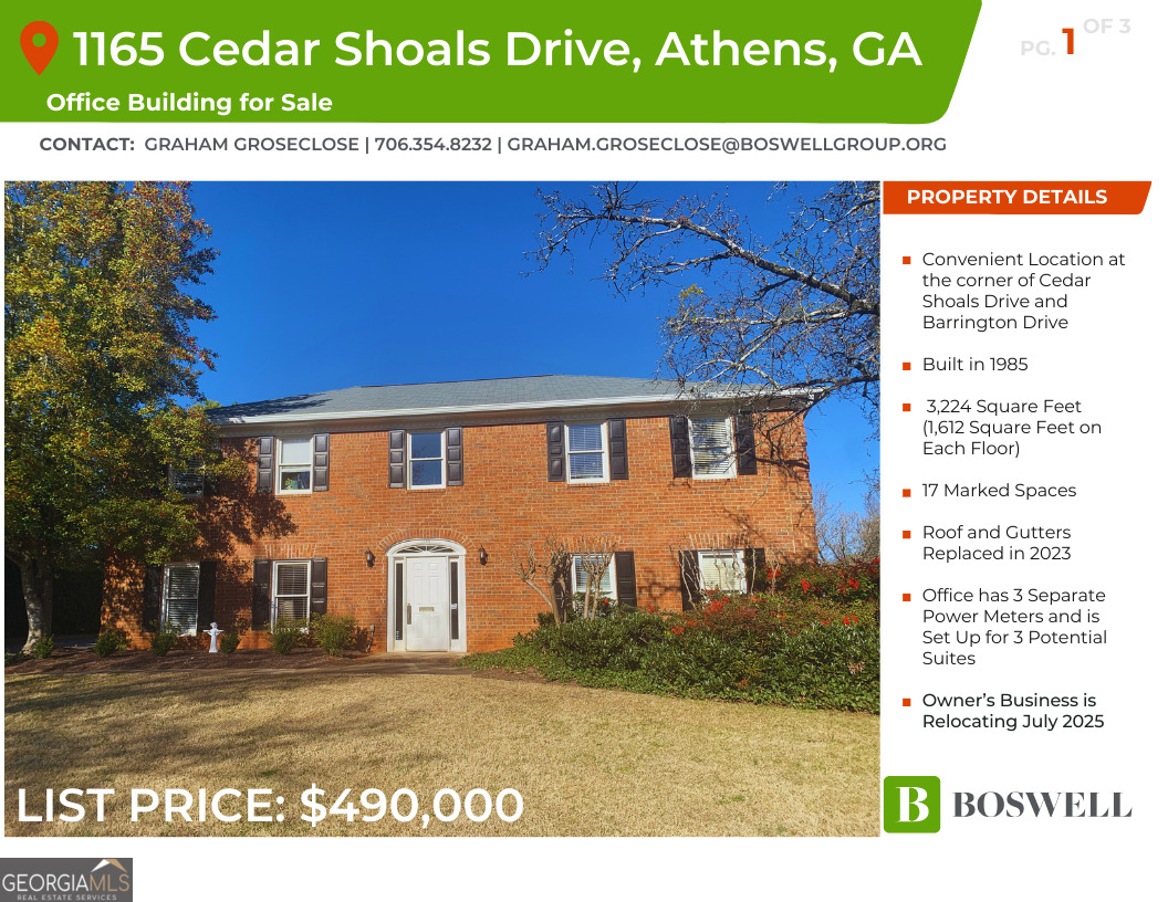 1165 Cedar Shoals Drive Property Photo 2