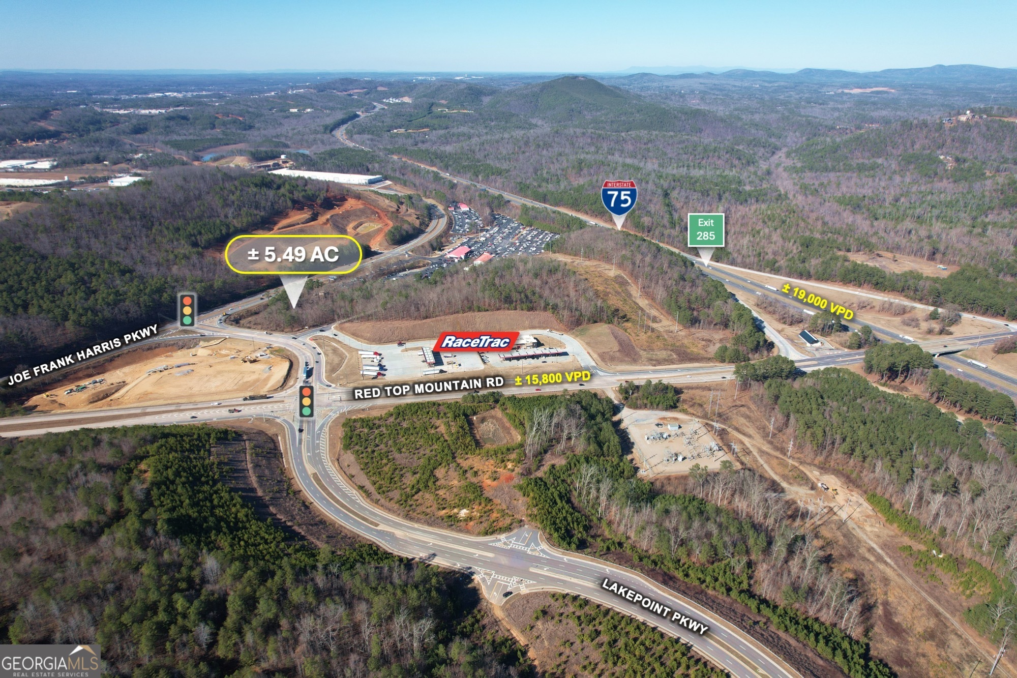 0 Joe Frank Harris Pkwy & Red Top Mountain Road Property Photo 2