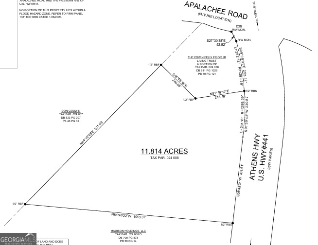 11.78 Ac +- Athens Highway Property Photo 5