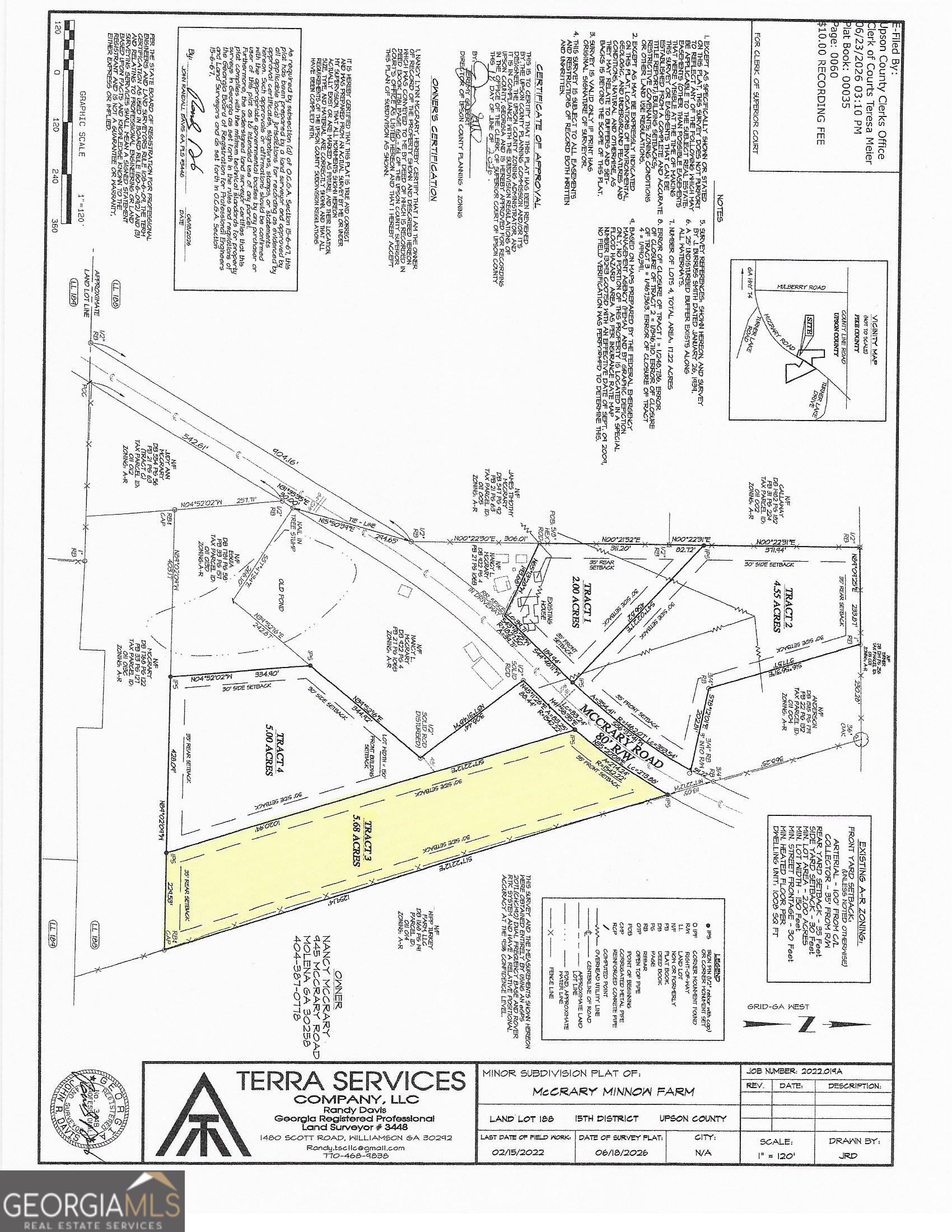 0 Mccrary Road - Tract 3 Property Photo 1