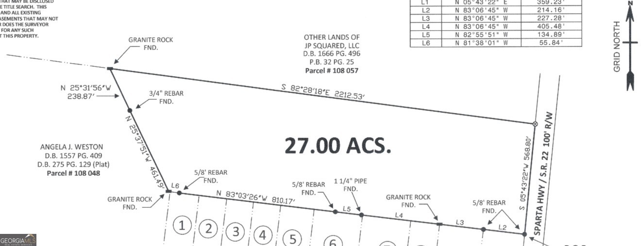 0 Sparta Hwy/ 27 Acres Property Photo 1