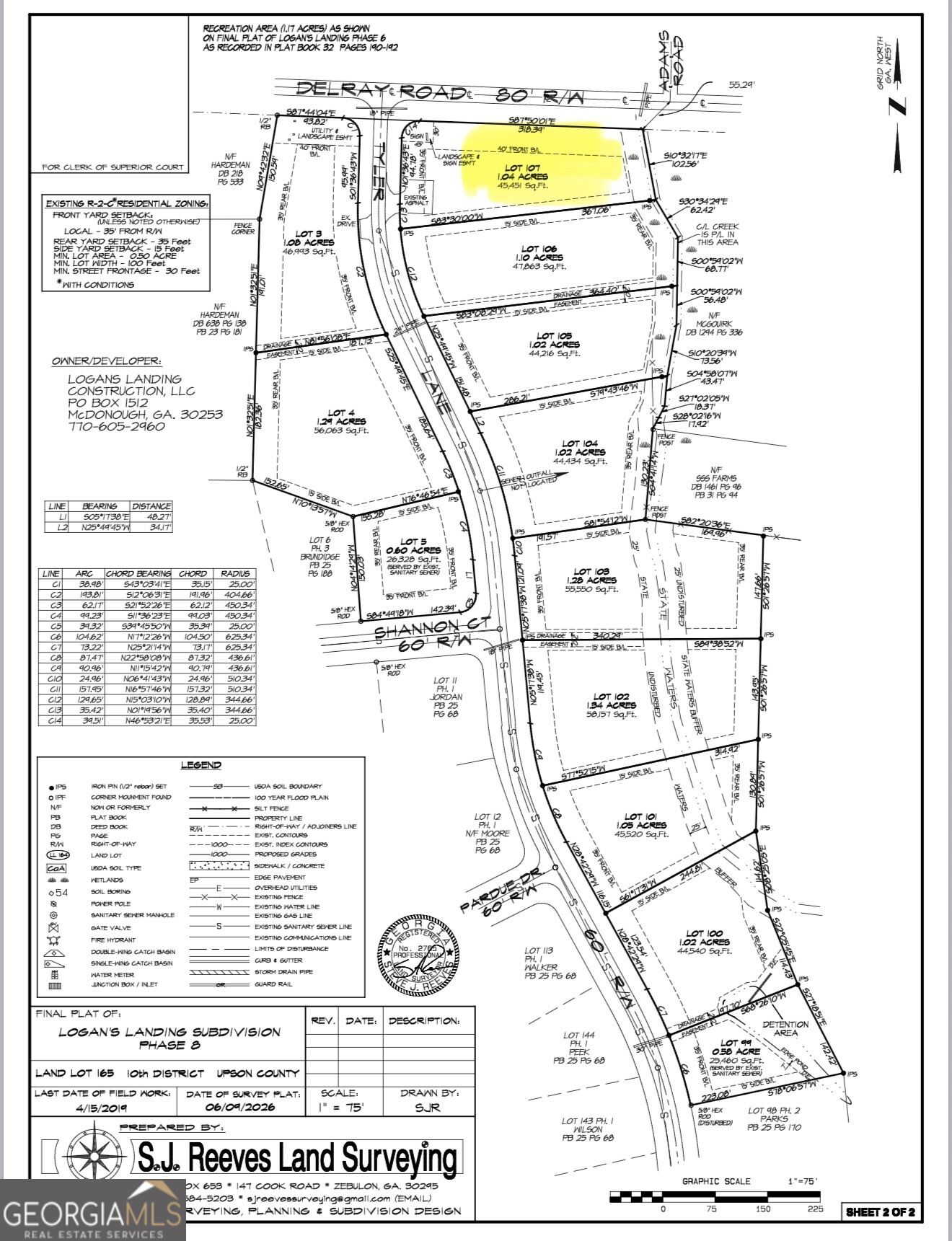 0 Lot 107 Tyler Lane Property Photo 1