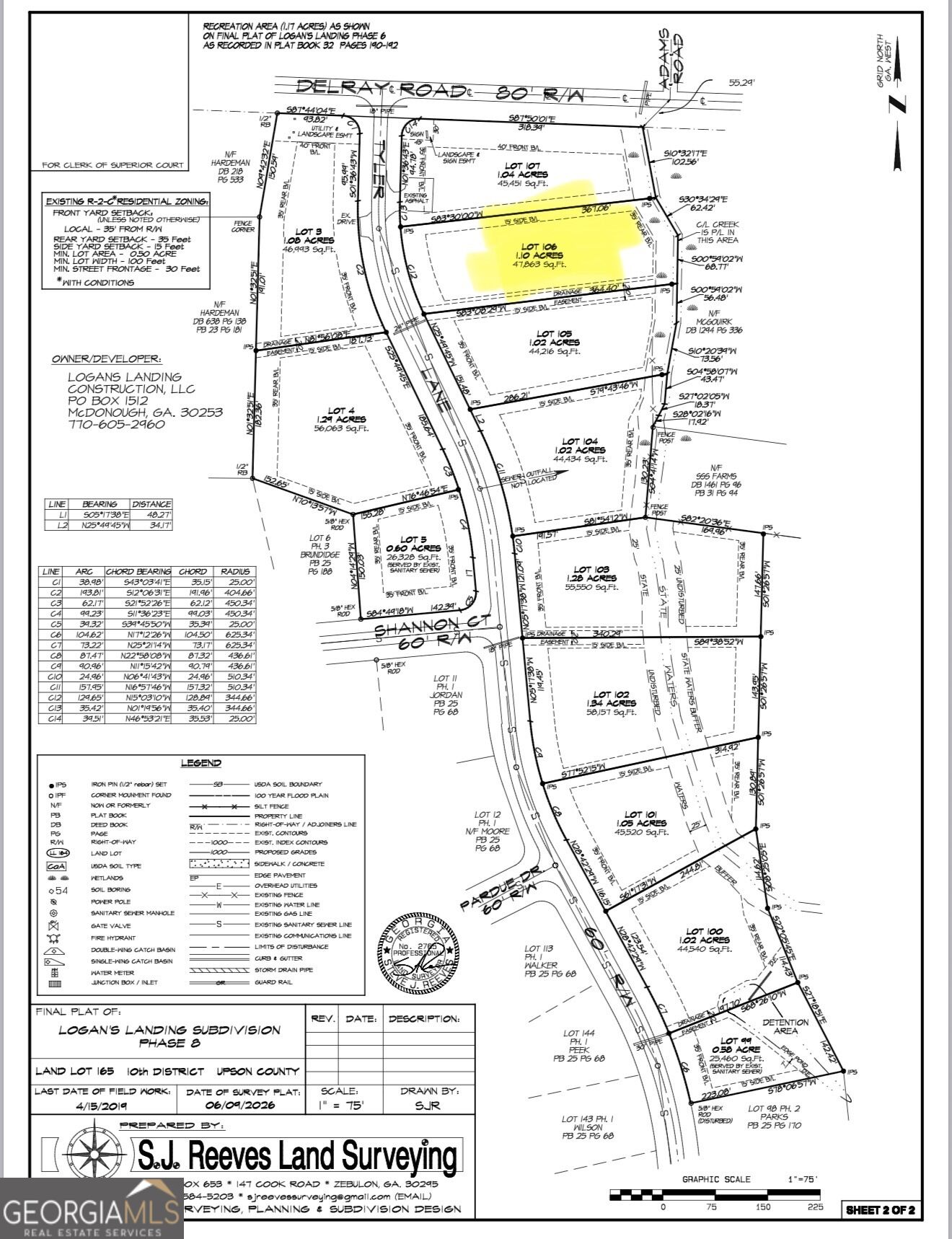 0 Lot 106 Tyler Lane Property Photo 1