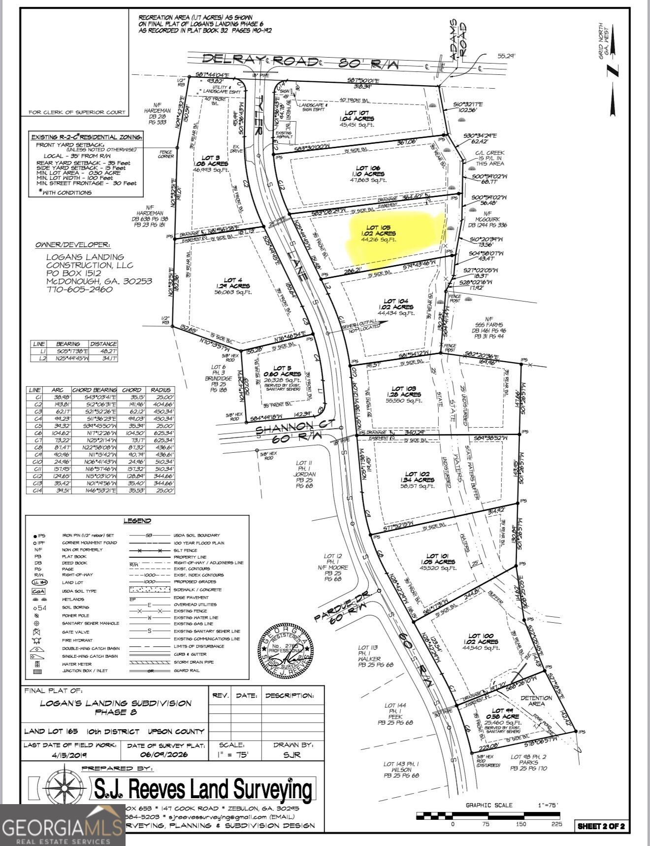0 Lot 105 Tyler Lane Property Photo 1