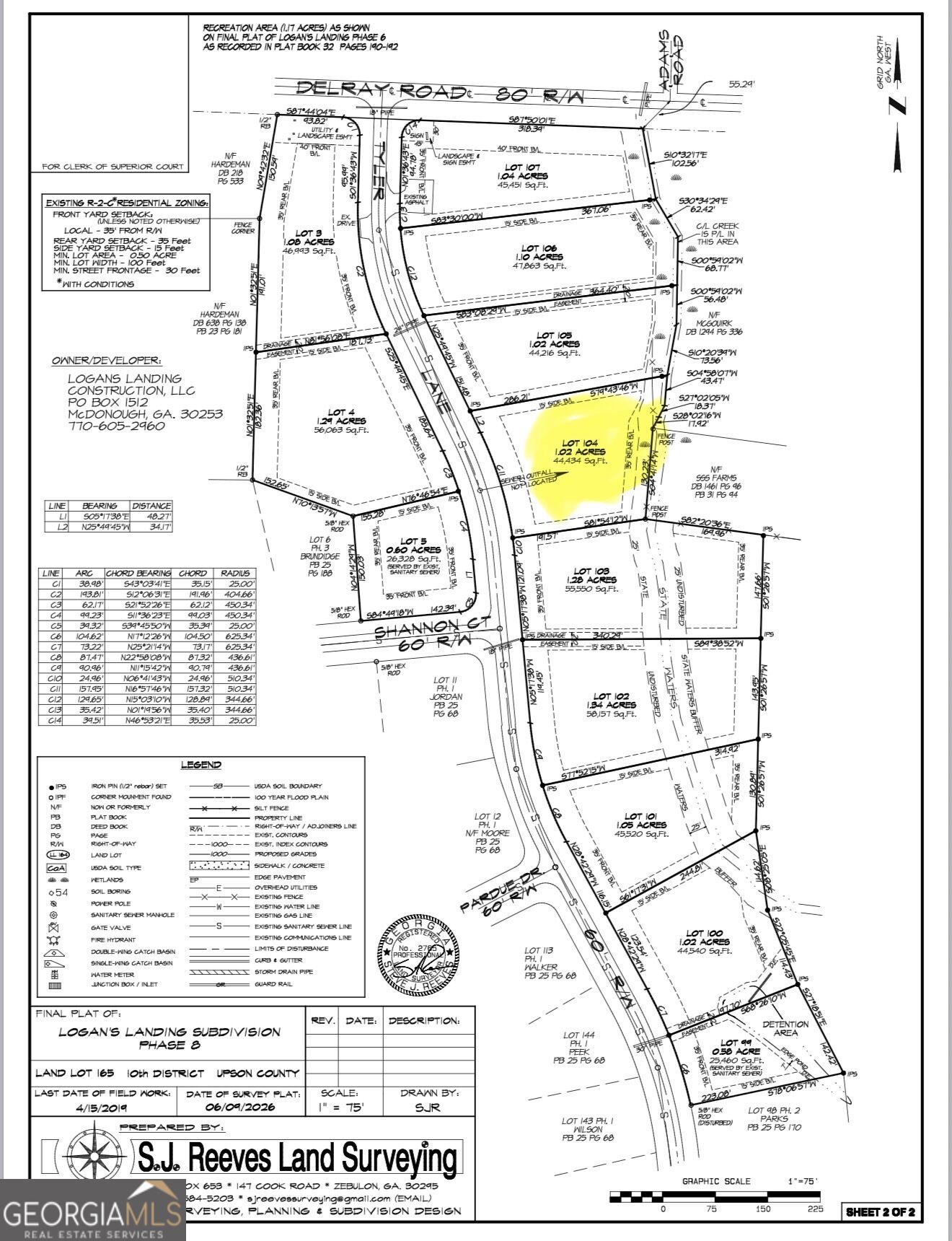 0 Lot 104 Tyler Lane Property Photo 1