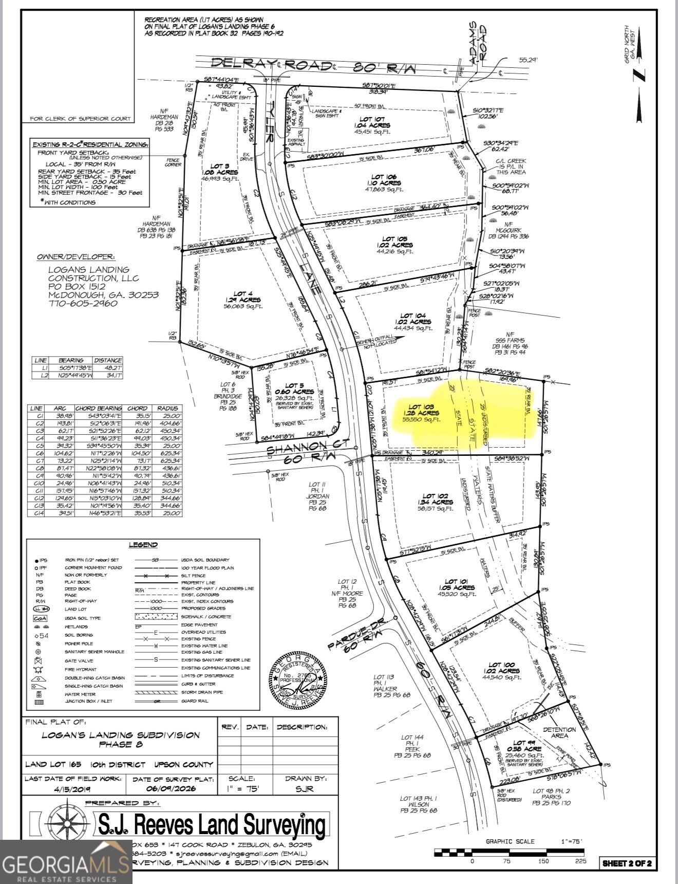 0 Lot 103 Tyler Lane Property Photo 1