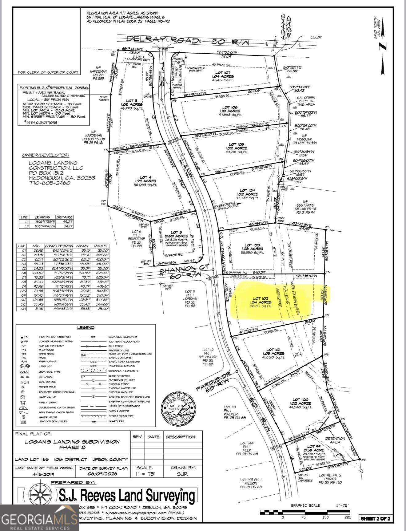 0 Lot 102 Tyler Lane Property Photo 1