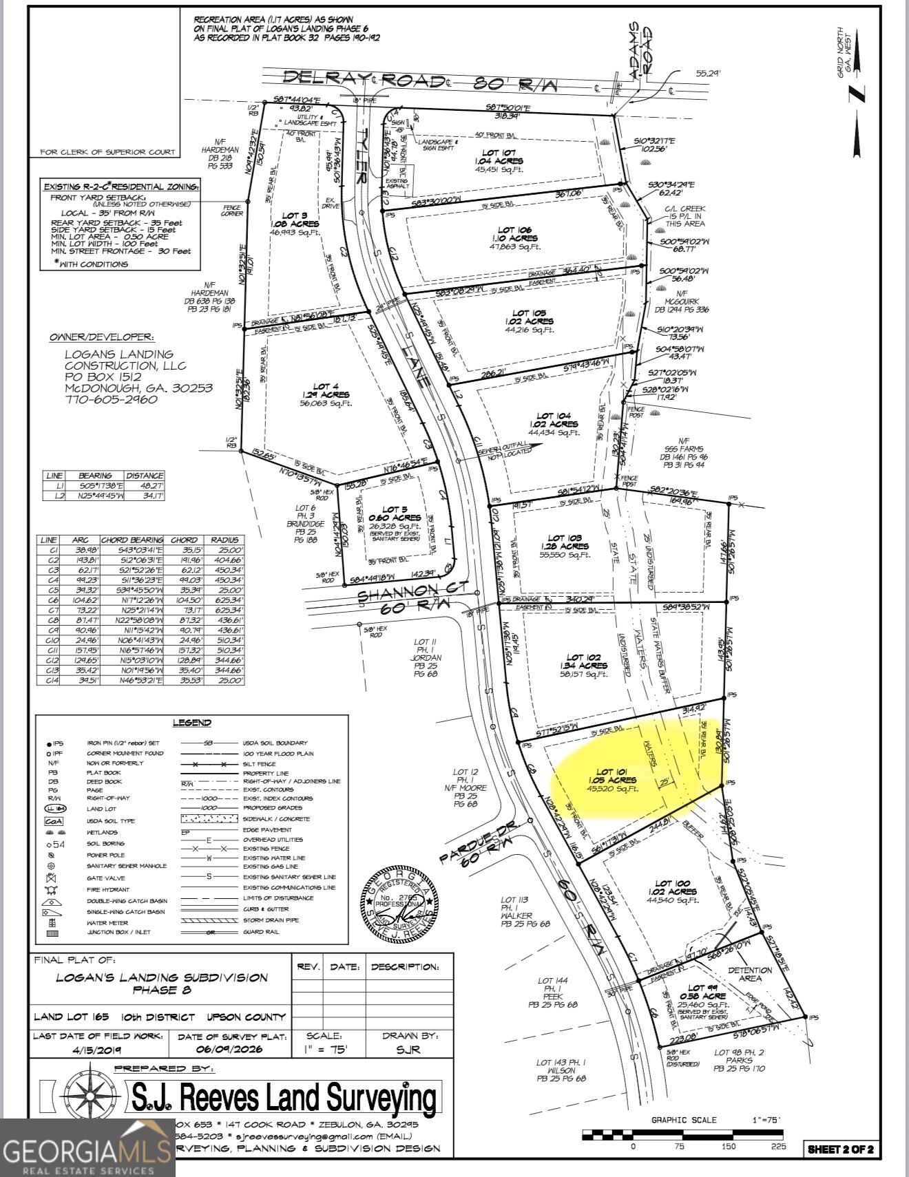 0 Lot 101 Tyler Lane Property Photo 1