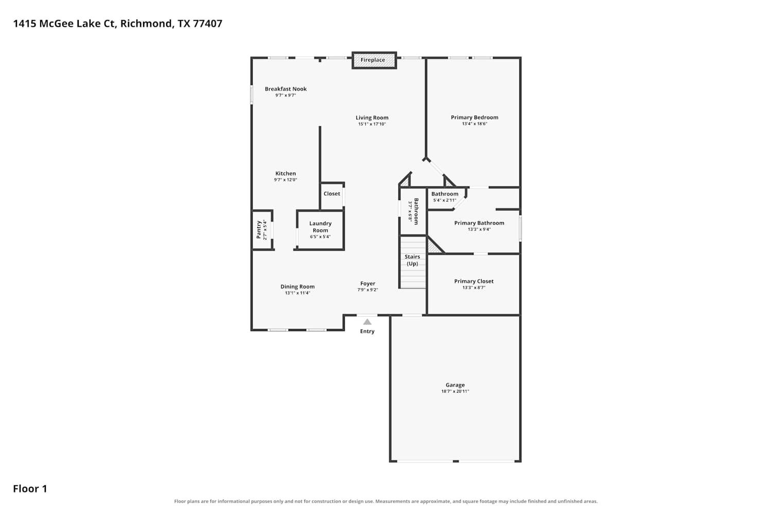 1415 Mcgee Lake Court Property Photo 2