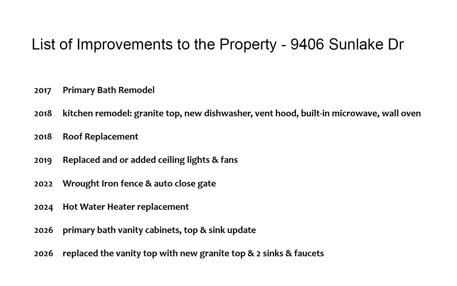 9406 Sunlake Drive Property Photo 4
