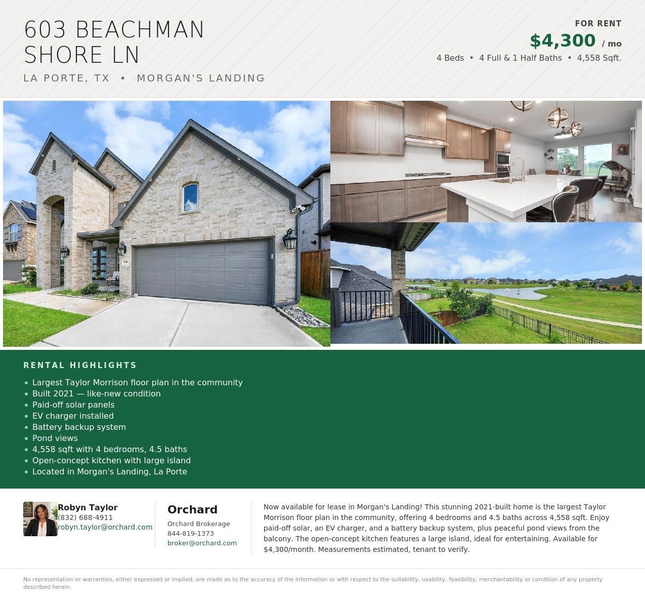 603 Beachman Shore Lane Property Photo 2