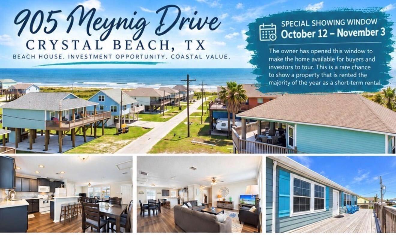 905 Meynig Drive, Crystal Beach TX 77650 Property Photo 1