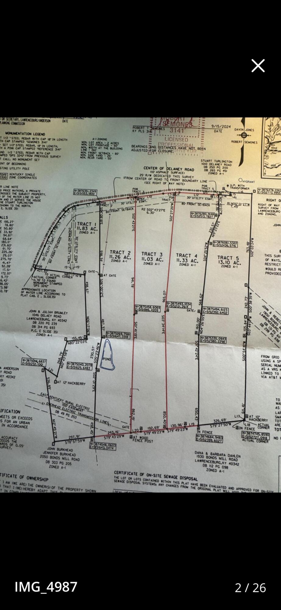 Lot 2 Delaney Road Delaney Road Lot 2 Property Photo 2