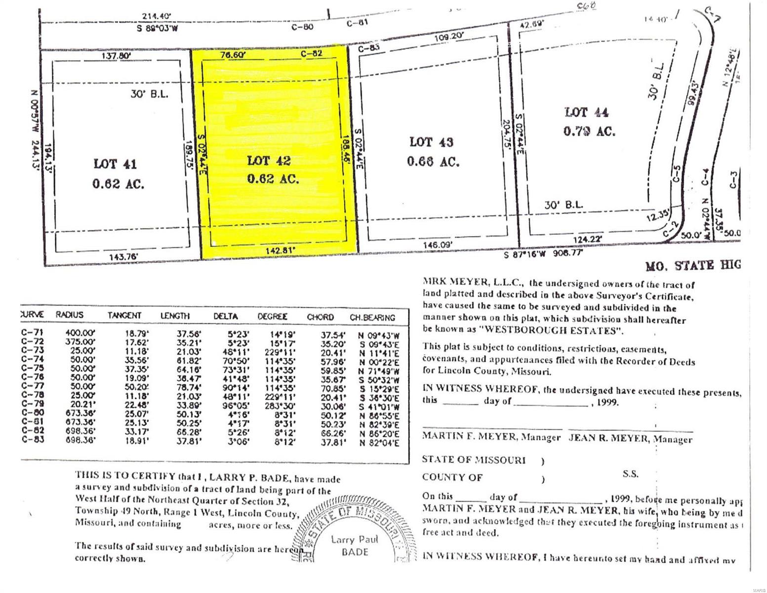 0 Westborough Estates (lot 42) Property Photo 4