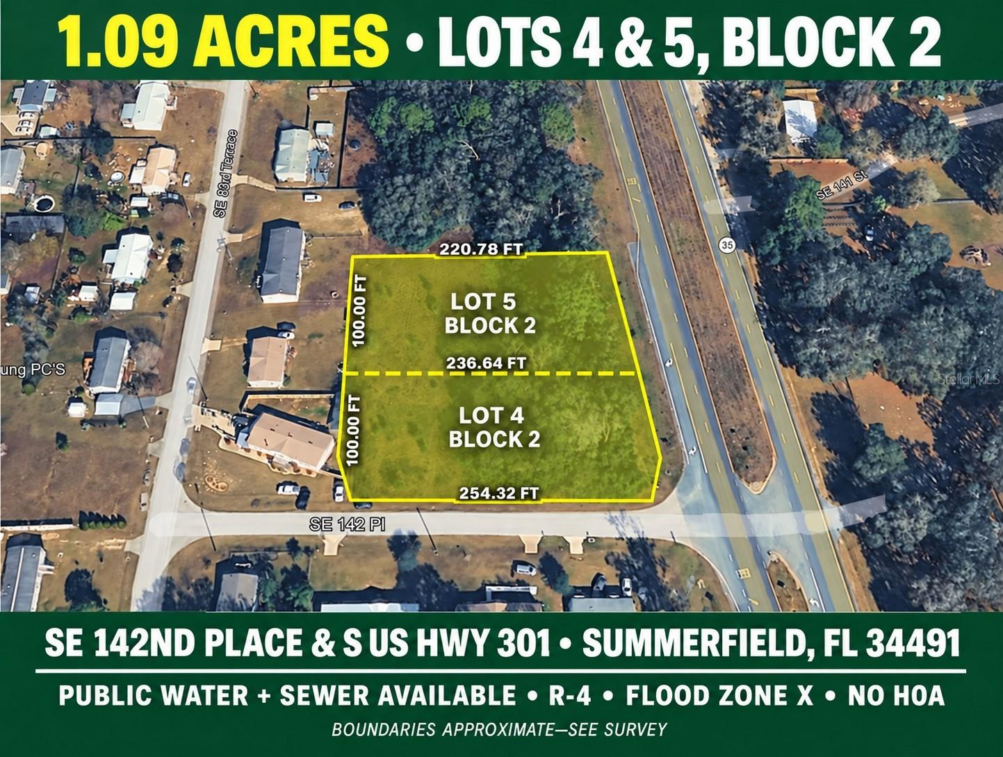 Corner SE 142ND PLACE & S US HWY-301