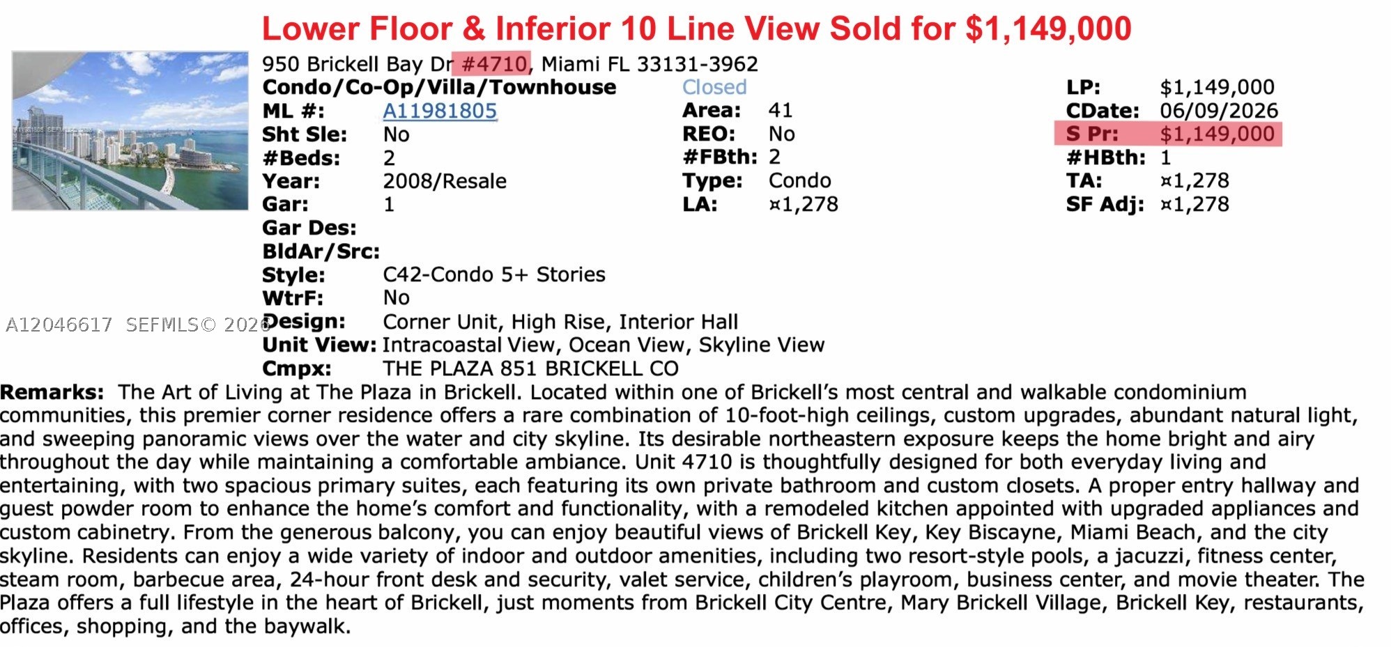 950 Brickell Bay Dr 5011 Property Photo 23