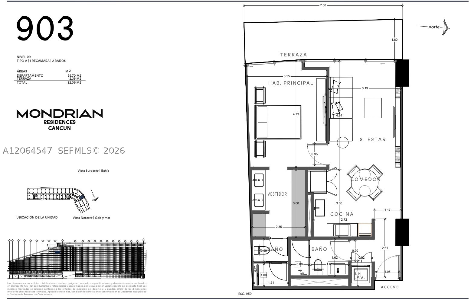 Mondrian Residences Cancun A-903 Property Photo 13