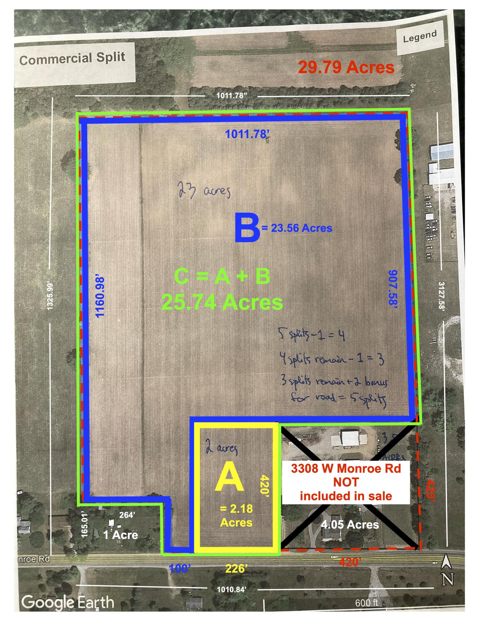 3308 W Monroe Road Lot C - 25.74 Acres Property Photo 4