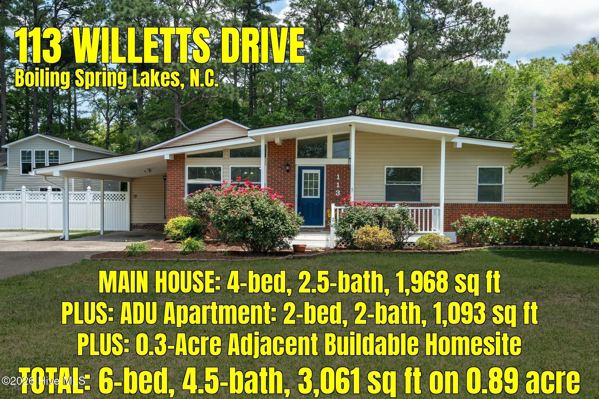 113 Willetts Drive Property Photo 1