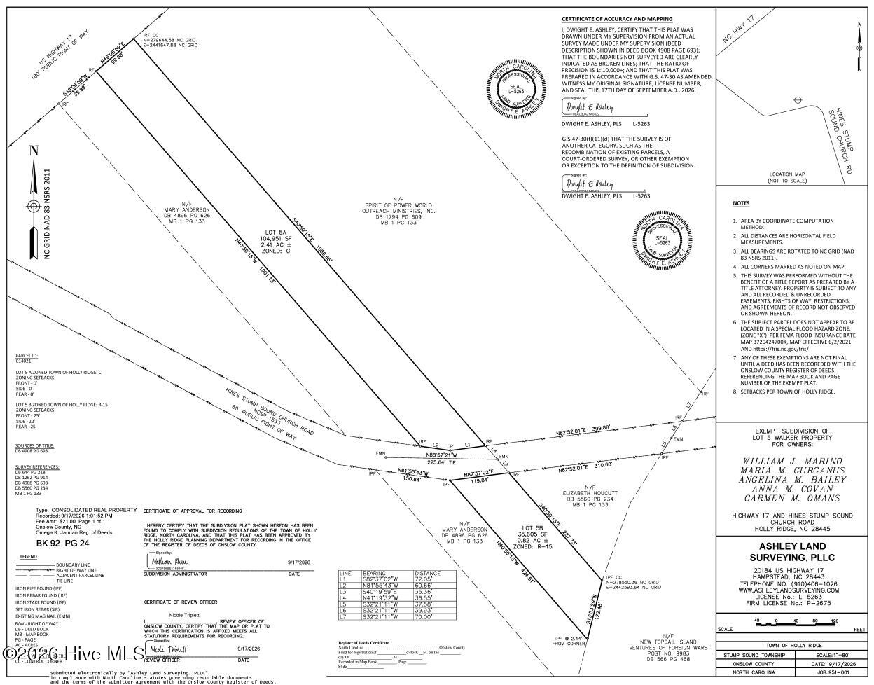0.82ac Hines Stump Sound Church Road Property Photo 16