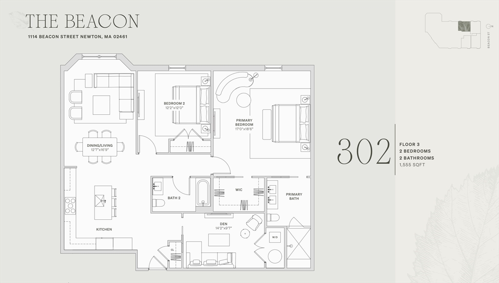 1114 Beacon St. # 302 Property Photo 13