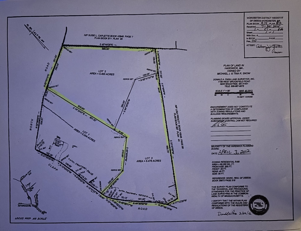 0 Clapp Rd + 0 North Rd Property Photo 1