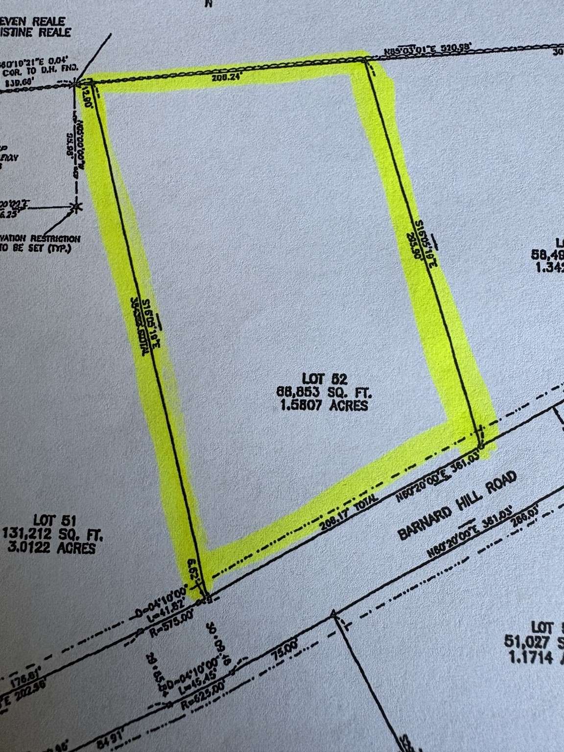 Lot 52a Barnard Hill Road Property Photo 1