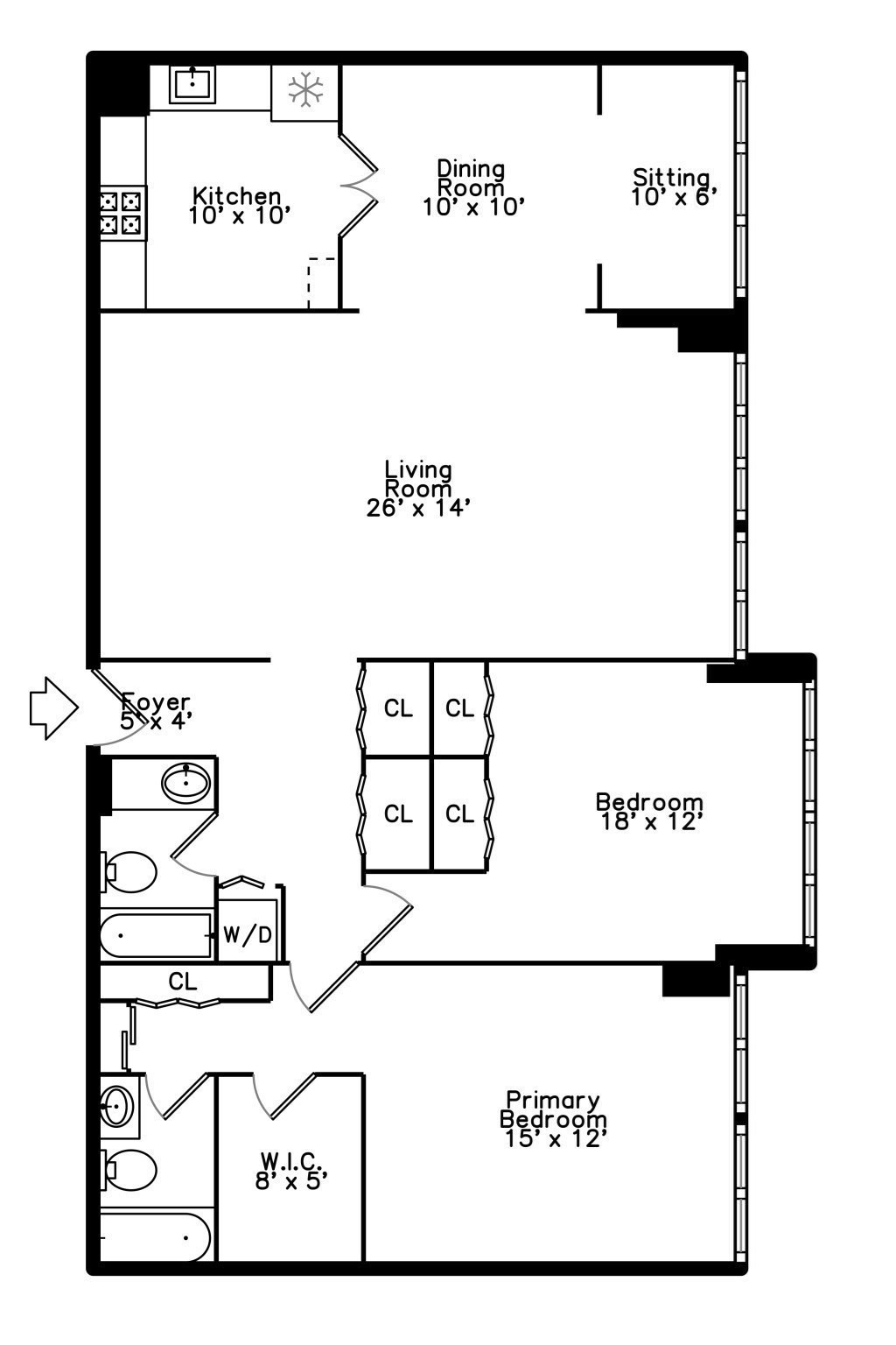 250 Hammond Pond Parkway # 1105s Property Photo 27