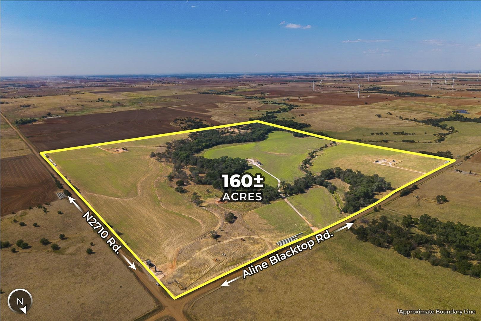 160+/- Acres Aline Blacktop Rd & N2710 Rd