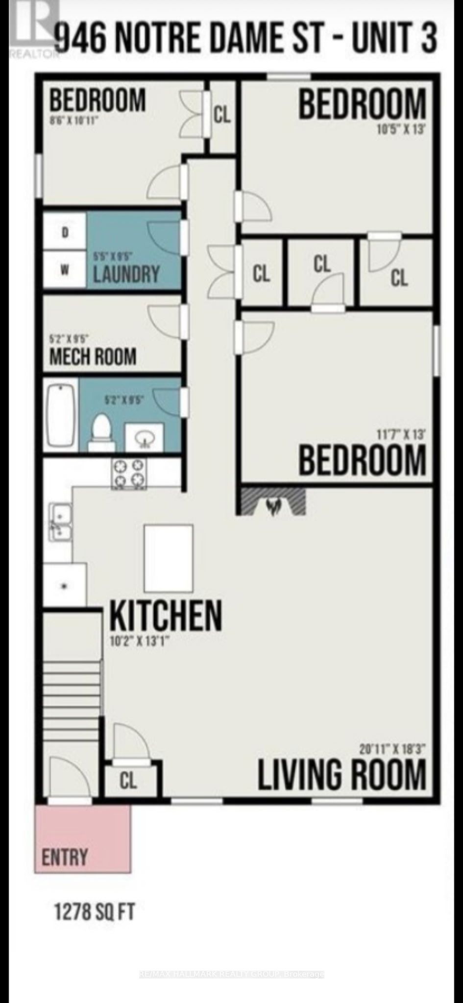 1195 Notre Dame Street S 3 Property Photo 13